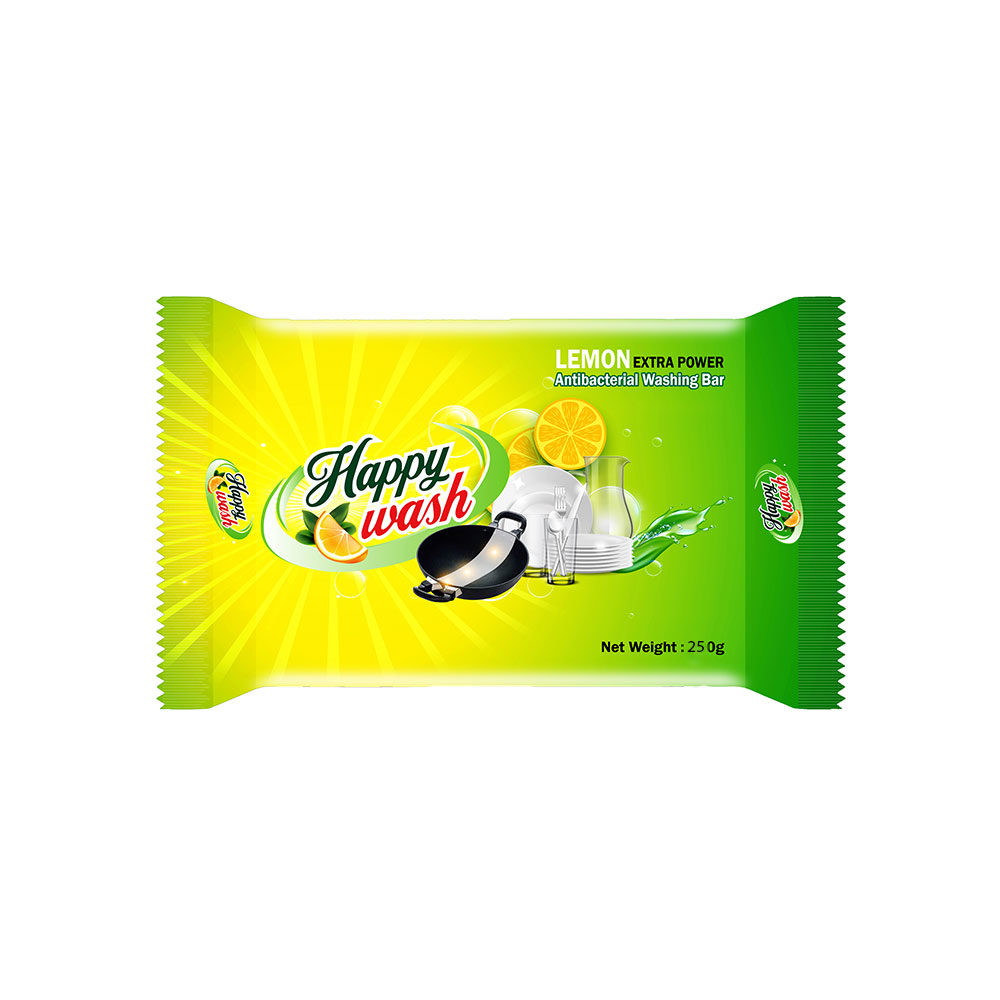 Happy-Wash-Dishwashing-Bar-Lemon-250ml